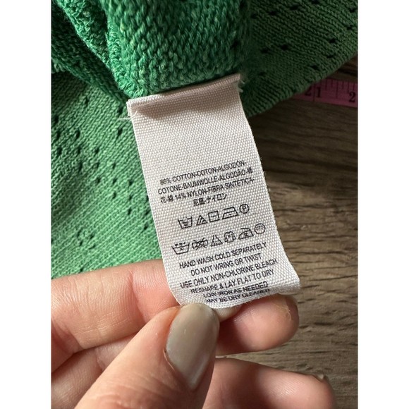 Free People Sand Castle Crop Sweater Deep Pacific Jungle Green M NWT - Picture 9 of 11